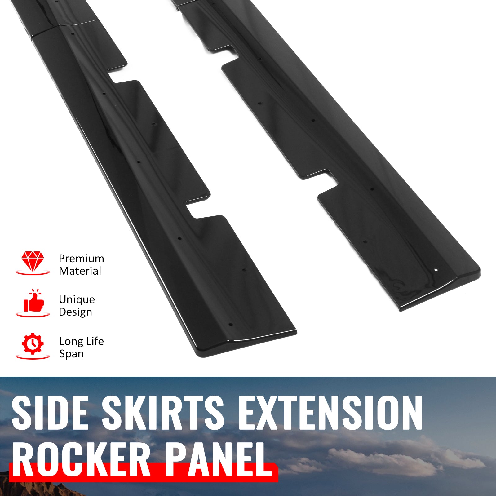 Side Skirts for 2020-2023 Dodge Charger Widebody | Free Shipping