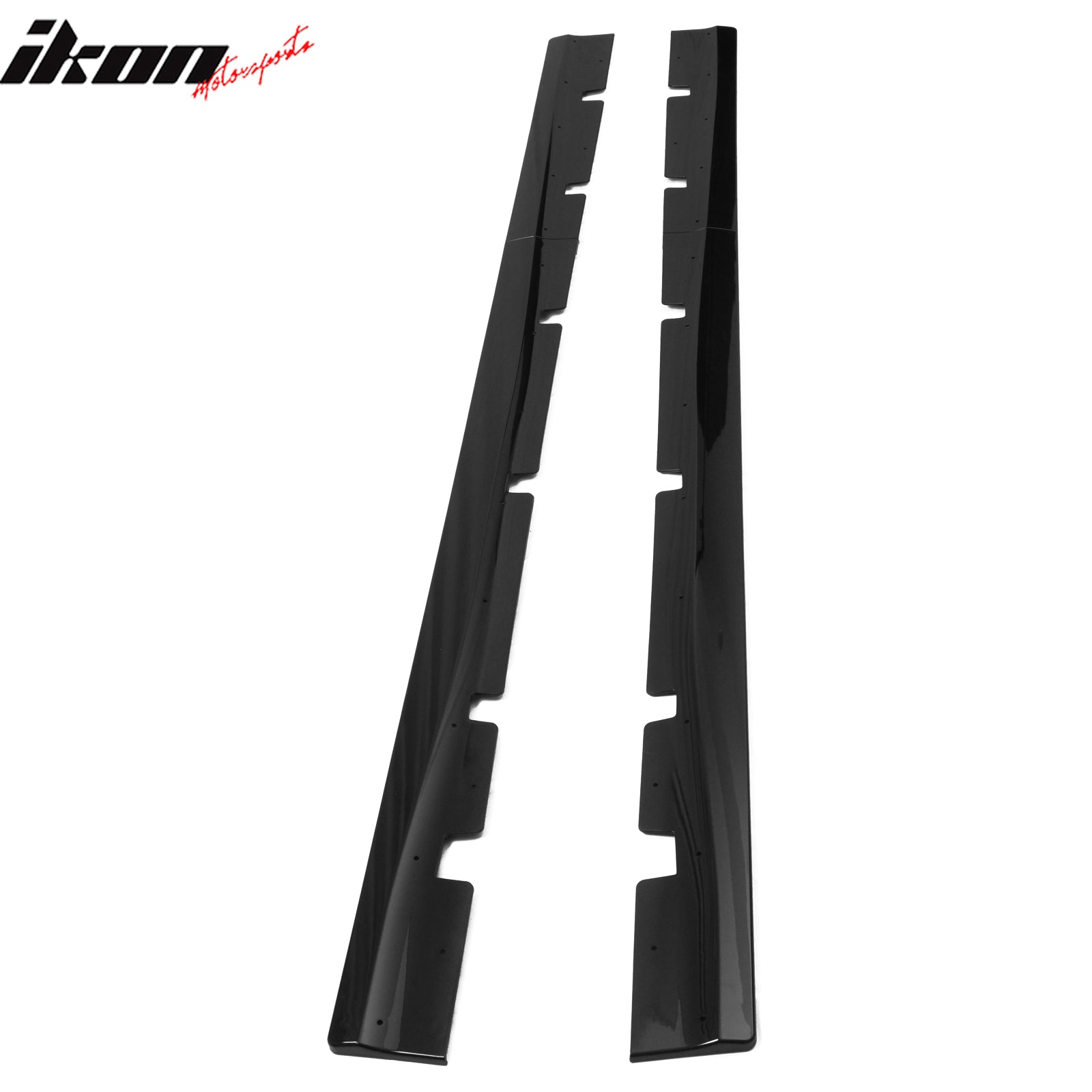Fits 20-23 Dodge Charger Widebody Side Skirts Gloss Black Rocker Panel Extension