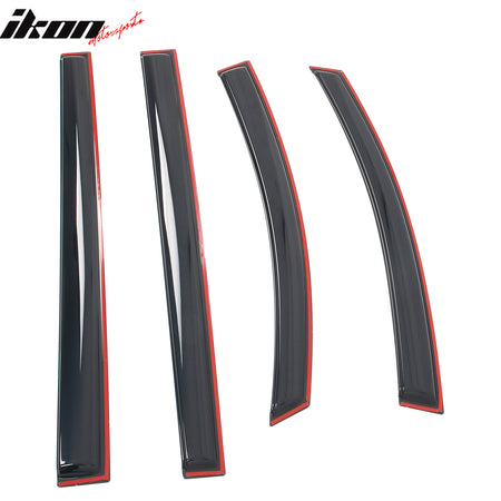 Fits 21-26 Toyota Sienna Acrylic Window Visors In Channel Rain Vent Deflectors