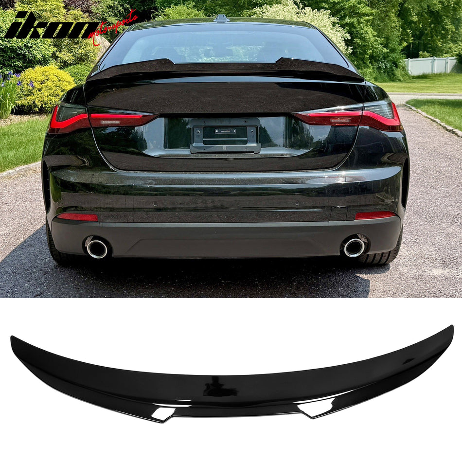 2021-2026 BMW G26 4 Series Gran Coupe i4 PSM Style Gloss Black Trunk Spoiler ABS
