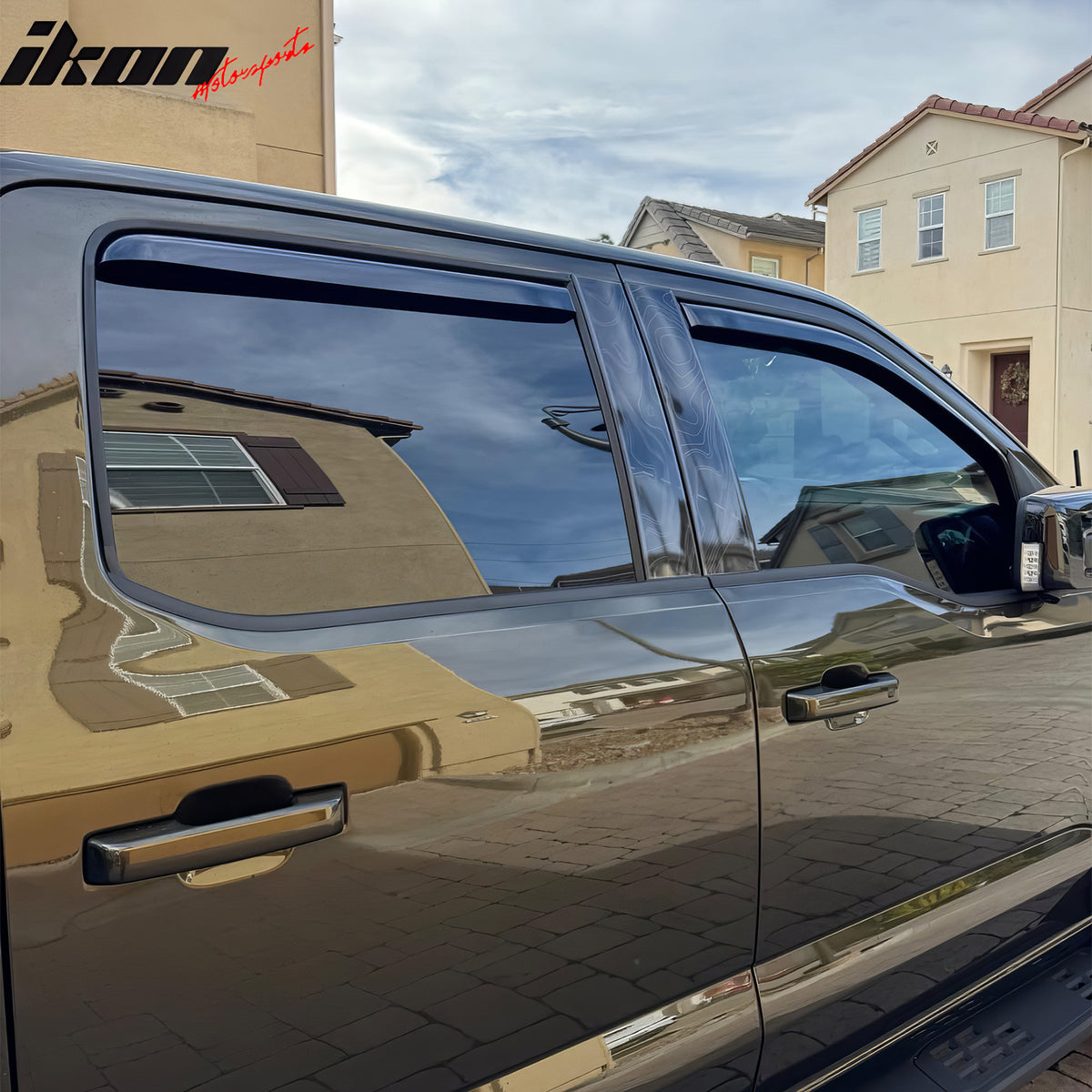 Fits 21-26 Ford F-150 & 23-26 F-250 Super Duty Crew Cab In-Channel Window Visors