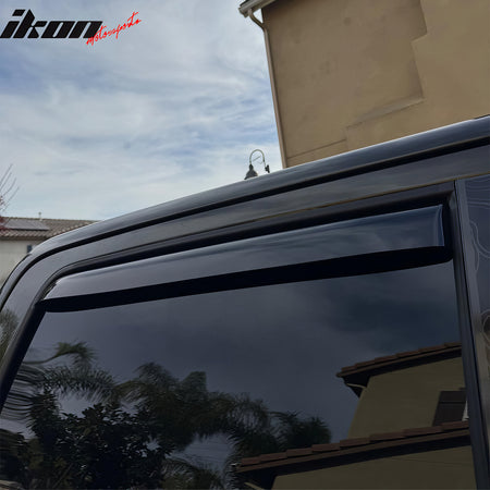 Fits 21-26 Ford F-150 & 23-26 F-250 Super Duty Crew Cab In-Channel Window Visors