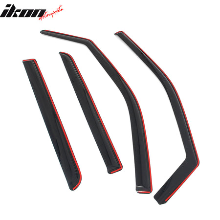 Fits 21-26 Ford F-150 & 23-26 F-250 Super Duty Crew Cab In-Channel Window Visors