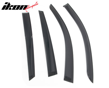 Fits 21-26 Genesis GV80 Window Visors Vent Rain Sun Guards Deflectors Tape-On