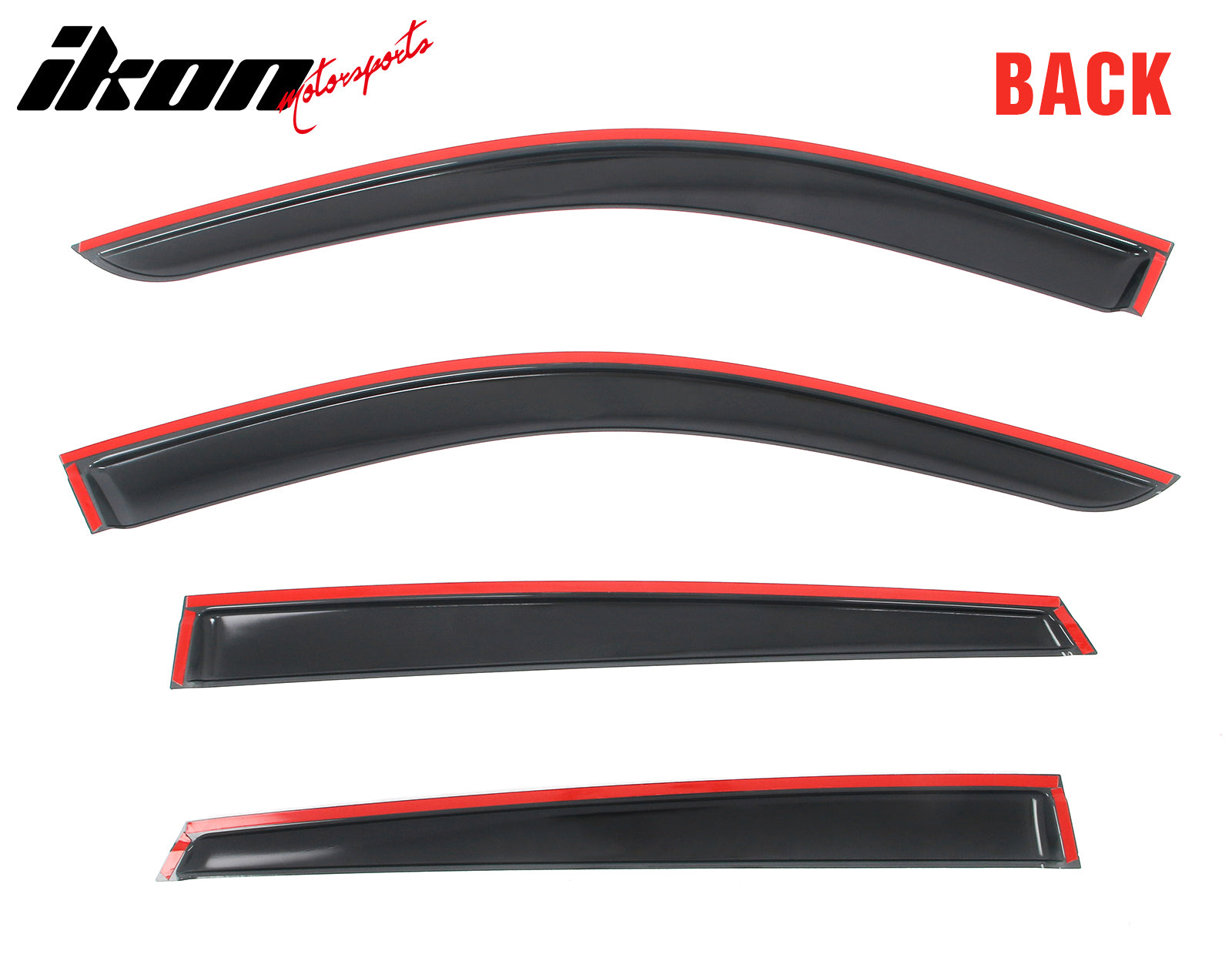 Fits 21-26 Genesis GV80 Window Visors Vent Rain Sun Guards Deflectors Tape-On