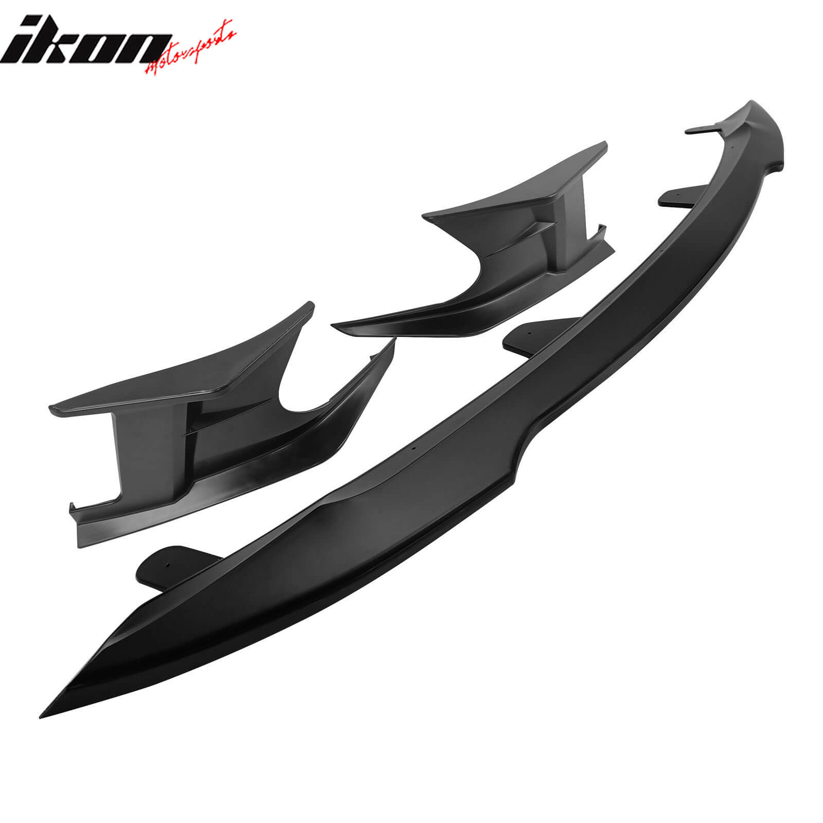 Fits 23-25 Toyota Corolla 5-Door 2PC Side Canards + Front Bumper Lip Matte Black