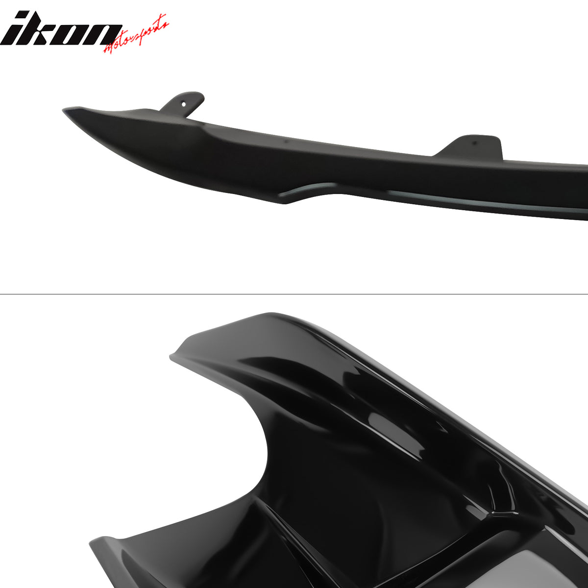 Fits 23-25 Toyota Corolla 5-Door 2PC Side Canards + Front Bumper Lip Gloss Black