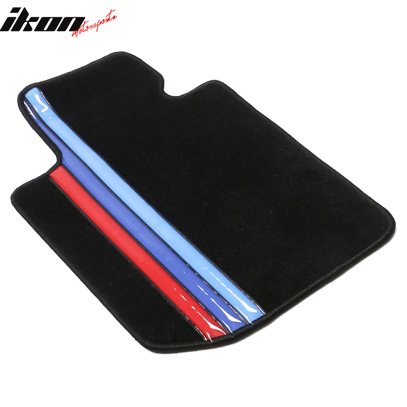 22-24 2 Series G42 230i G87 M2 Floor Mat Nylon Black W/3 Color Stripe FOR: (BMW)