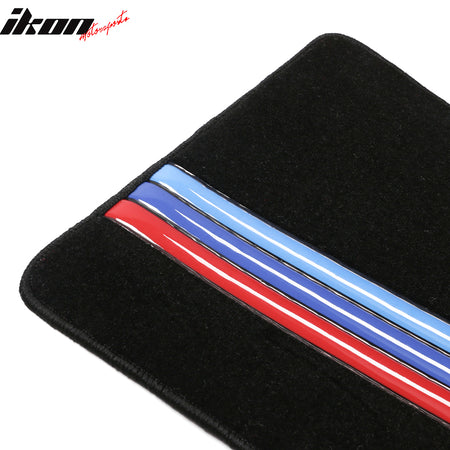 22-24 2 Series G42 230i G87 M2 Floor Mat Nylon Black W/3 Color Stripe FOR: (BMW)