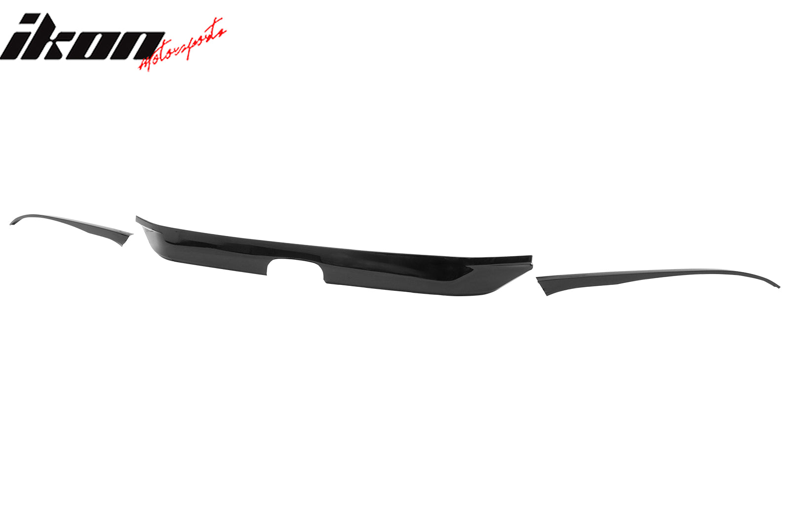 Fits 22-24 Honda Civic Sedan Type R Front Bumper Grille Cover Trim Gloss Black