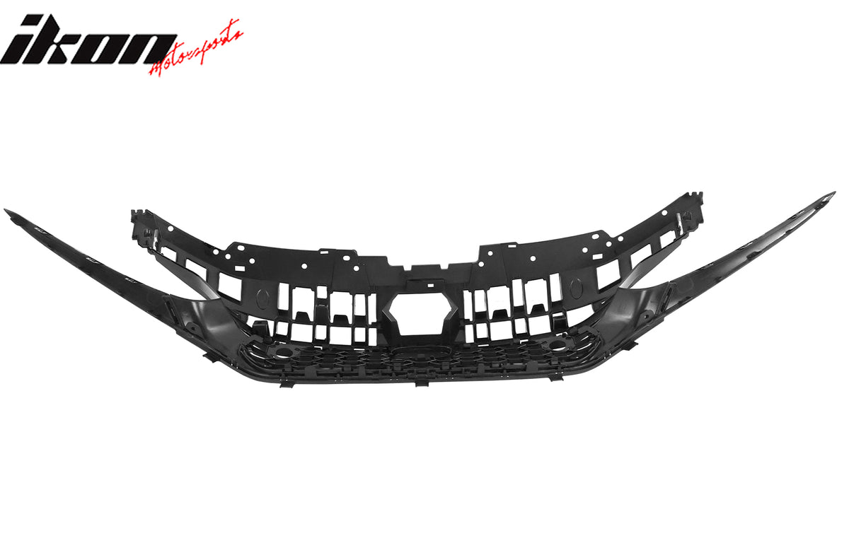 Fits 22-24 Honda Civic Sedan Type R Front Bumper Grille Cover Trim Gloss Black