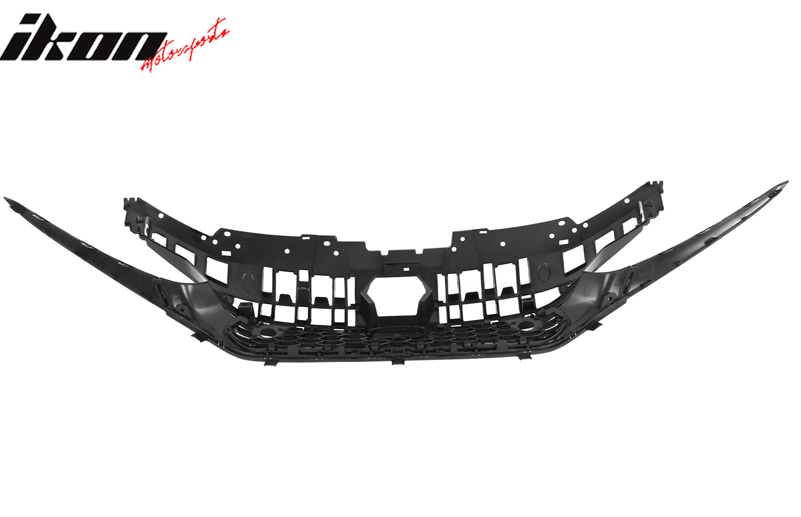 Fits 22-24 Honda Civic Sedan Type R Front Bumper Grille Cover Trim Gloss Black
