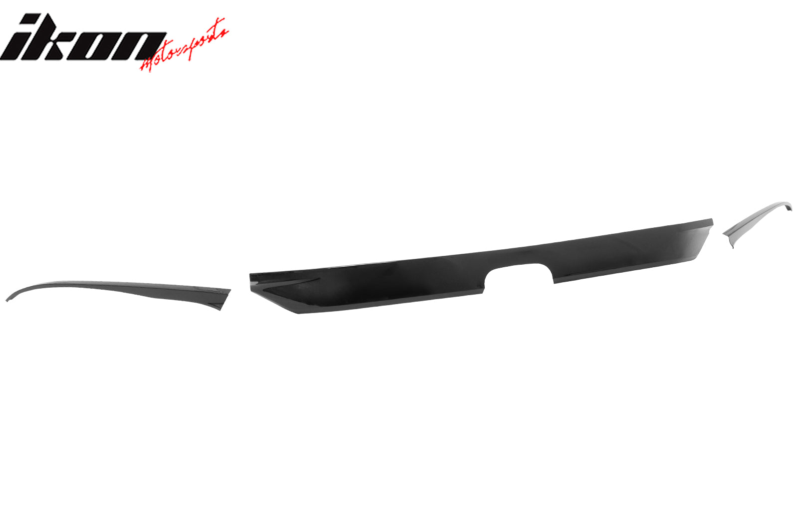 Fits 22-24 Honda Civic Sedan Si Style Front Bumper Grille Cover Trim Gloss Black