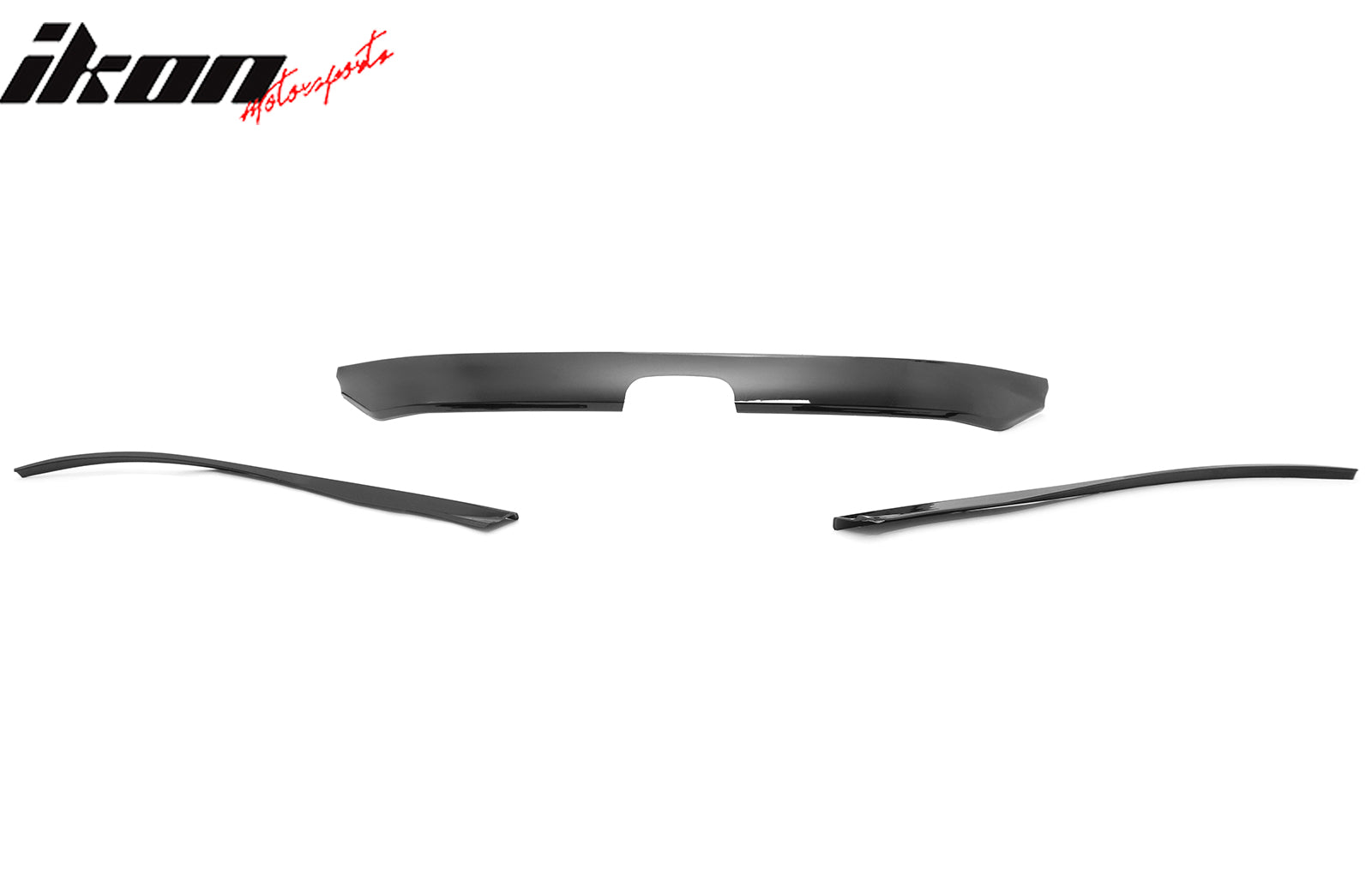 Fits 22-24 Honda Civic Sedan Si Style Front Bumper Grille Cover Trim Gloss Black