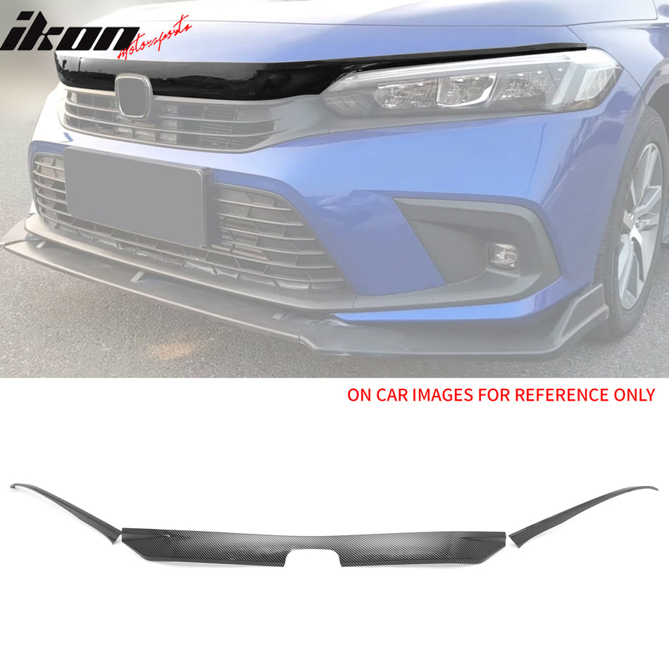 2022-2024 Honda Civic OE Carbon Fiber Print Bumper Grille Cover ABS