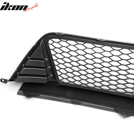 Fits 22-24 Honda Civic Type R Front Grilles Kit + ABS Foglight Bezel Gloss Black