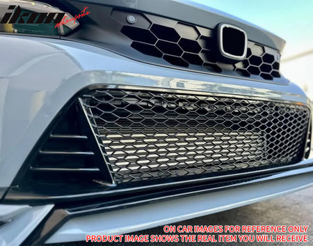 Fits 22-24 Honda Civic Type R Style Front Bumper Lower Grille PP Matte Black