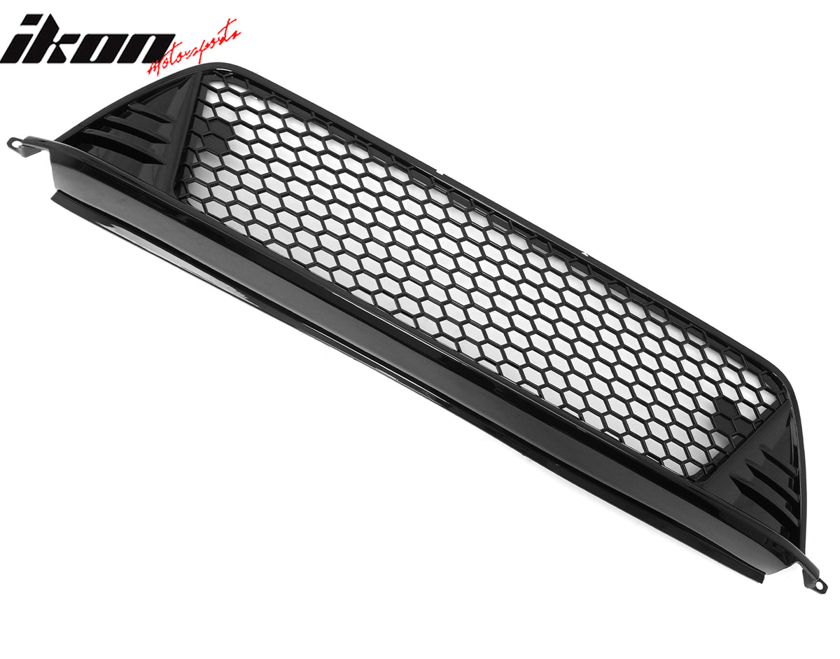 Fits 22-24 Honda Civic Type R Front Grilles Kit + ABS Foglight Bezel Gloss Black