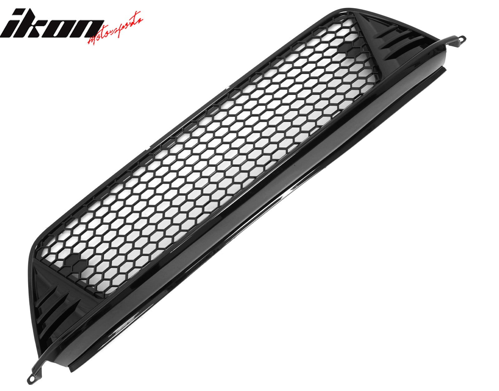 Fits 22-24 Honda Civic Type R Front Grilles Kit + ABS Foglight Bezel Gloss Black