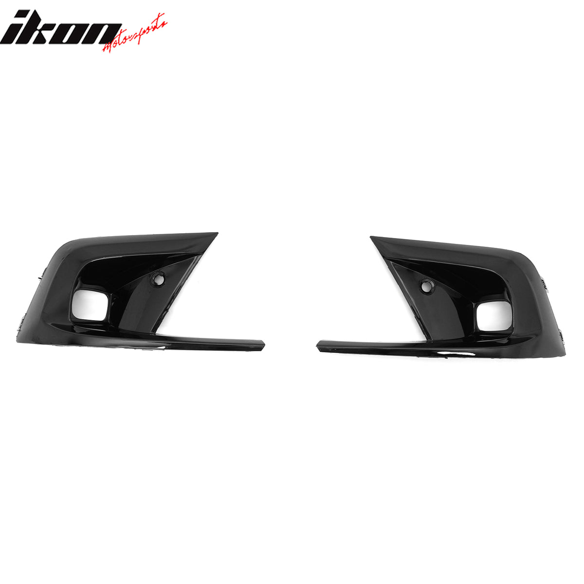 Fits 22-24 Honda Civic Type R Front Grilles Kit + ABS Foglight Bezel Gloss Black
