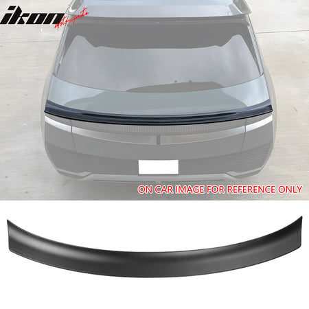 Fits 22-24 Hyundai Ioniq 5 Rear Trunk Spoiler + Roof Spoiler Lip Matte Black ABS