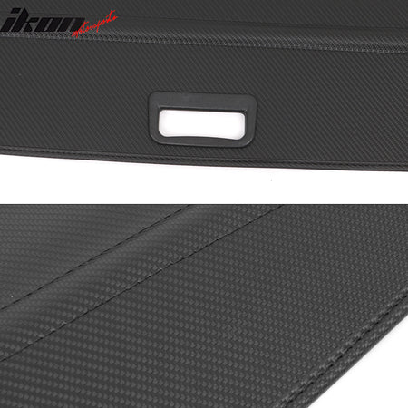 Fits 22-25 Kia EV6 Retractable Rear Trunk Cargo Cover Shade Carbon Fiber Print