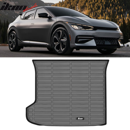 Fits 22-24 Kia EV6 3D Molded TPE Rear Trunk Mat Cargo Liner Pad + Cargo Cover