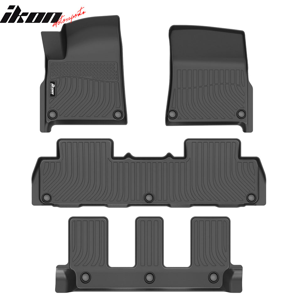 2022-2024 Rivian R1S 3D Molded Floor Mats All Weather Carpet TPE 4PCS