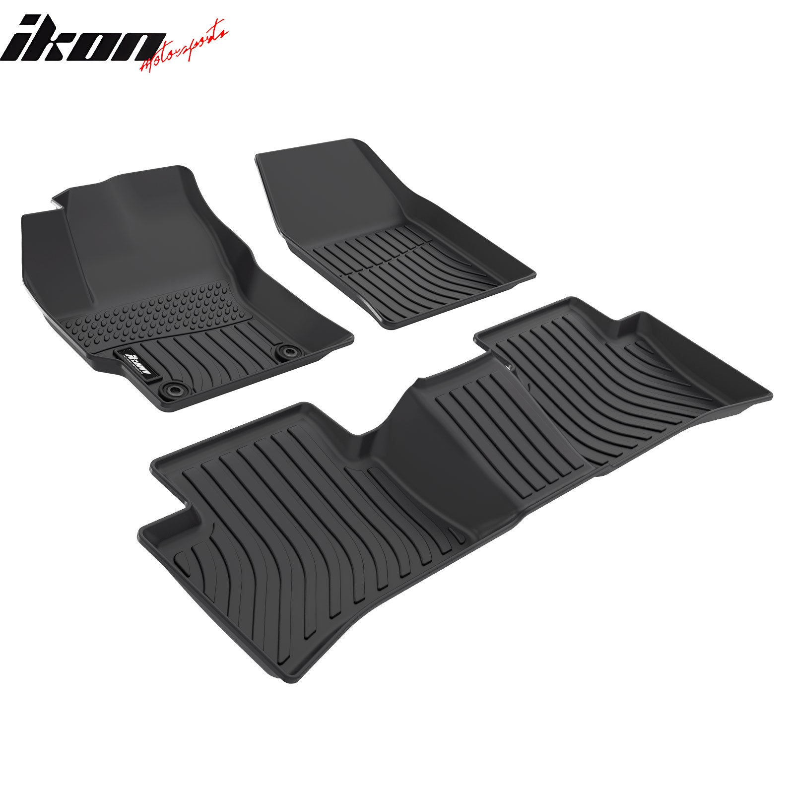 Fits 22-25 Toyota Corolla Cross FWD 3D TPE Floor Mats 1st 2nd Row Carpet 3PCS