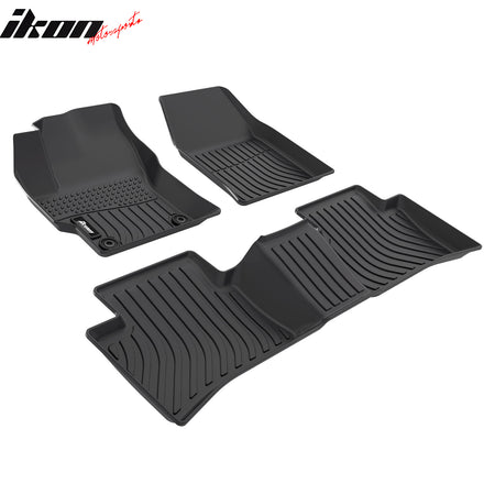 Fits 22-25 Toyota Corolla Cross FWD 3D TPE Floor Mats 1st 2nd Row Carpet 3PCS