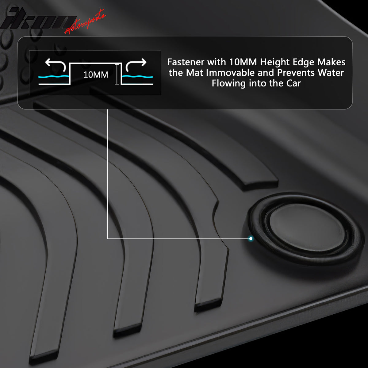 Fits 22-24 Volvo C40 Recharge Floor Mats TPE Carpets All Weather Custom 3D Liner