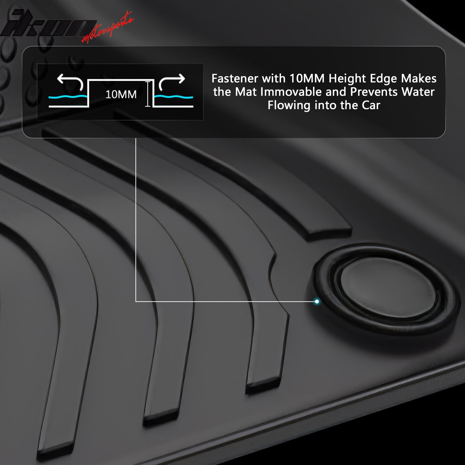 Fits 22-24 Volvo C40 Recharge Floor Mats TPE Carpets All Weather Custom 3D Liner