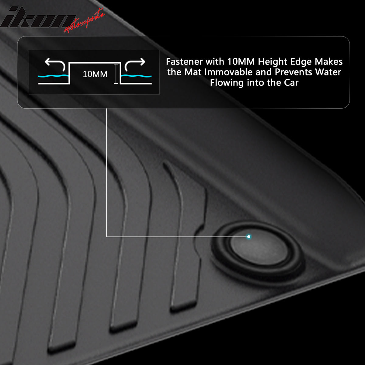 Fits 22-24 Audi e-tron GT & RS e-tron GT Heavy Duty Floor Mats Carpet Liner TPE