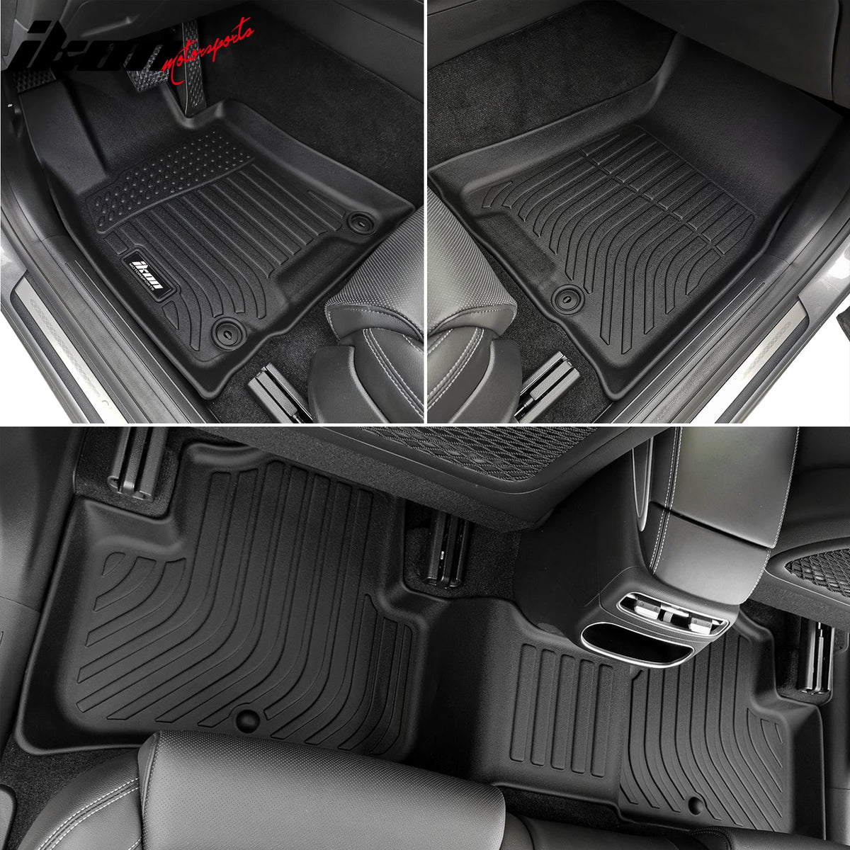 Fits 22-25 Genesis GV70 All Weather Floor Mats Carpet Rear Trunk Cargo Liner TPE