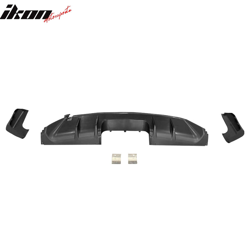 Fits 22-26 Civic EX Touring Rear Bumper Type R Style + Diffuser + Exhaust Pipe