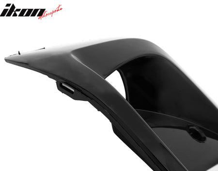 Fits 22-24 Honda Civic 11th Gen OE Style Foglight Bezels Trim Gloss Black ABS