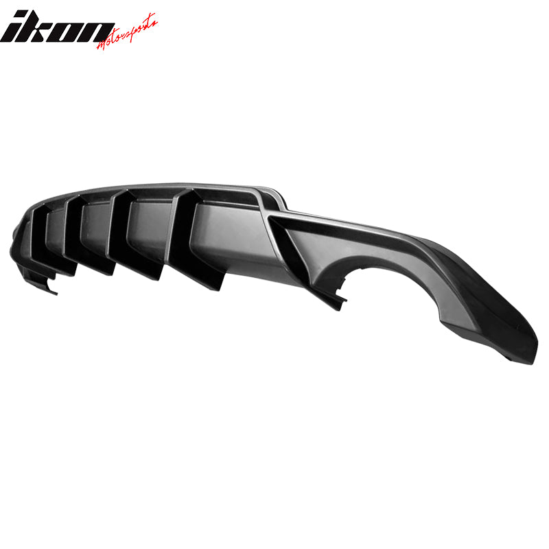 Fits 22-26 Honda Civic 11th FE-C Style Rear Bumper Lip Diffuser Spat Matte Black