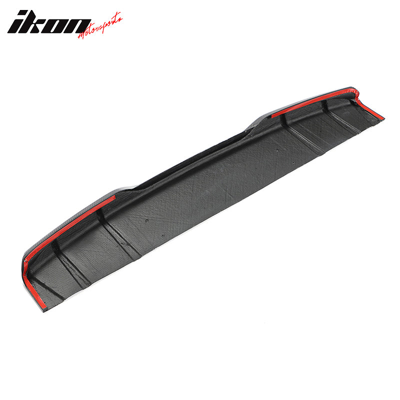 Fits 22-26 Honda Civic Sedan HPD Style Carbon Fiber Rear Bumper Lip Diffuser Fin