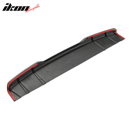 Fits 22-26 Honda Civic Sedan HPD Style Carbon Fiber Rear Bumper Lip Diffuser Fin