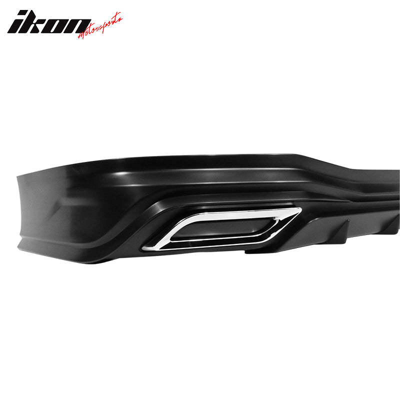 Fits 22-26 Honda Civic 11th Gen Sedan PP Rear Bumper Lip Diffuser W/ Muffler Tip