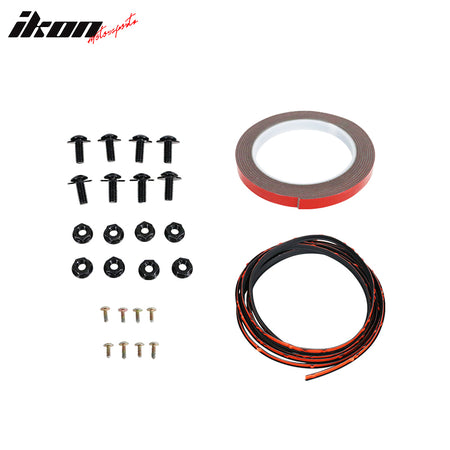 Fits 22-26 Honda Civic 11th Gen Sedan PP Rear Bumper Lip Diffuser W/ Muffler Tip