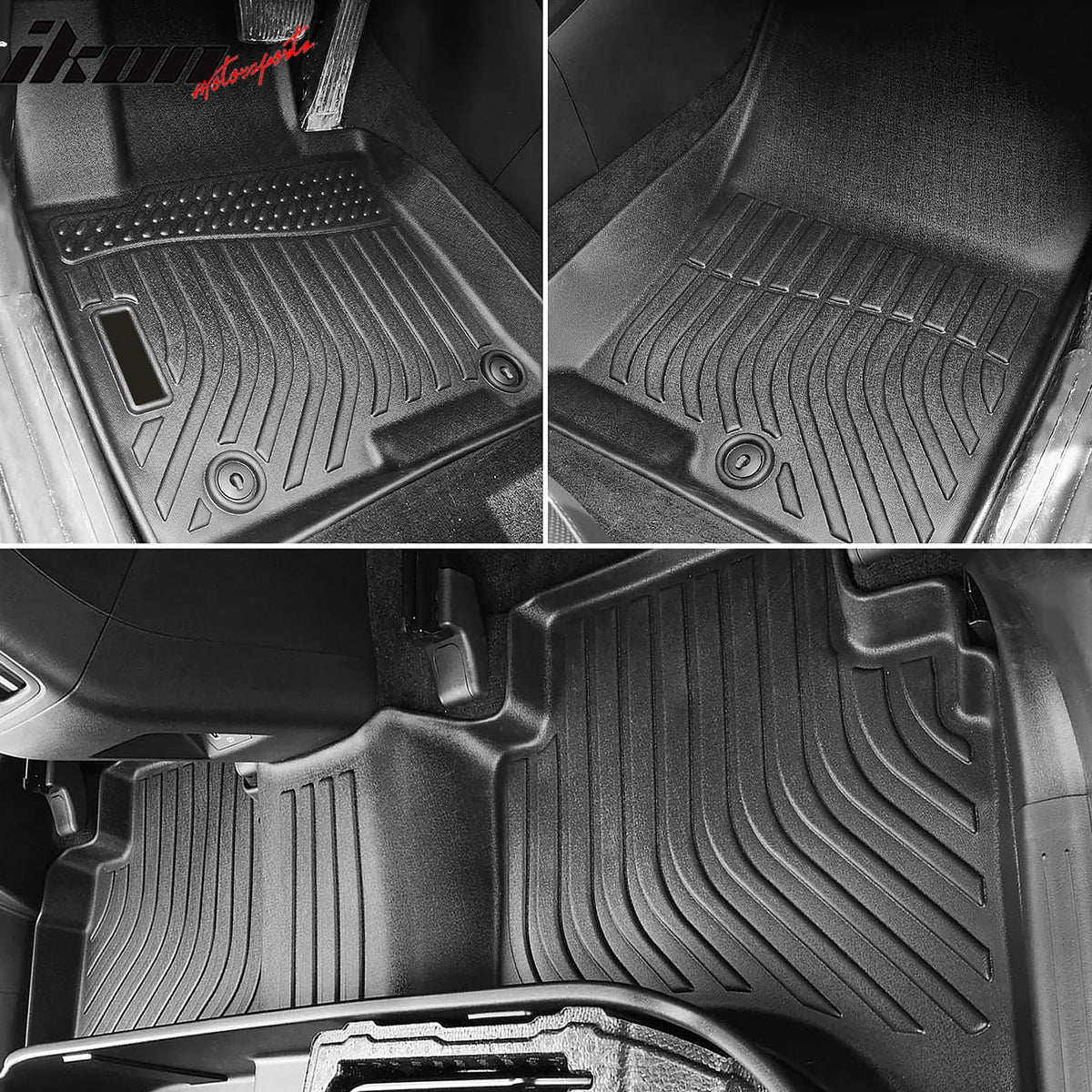 Fits 22-25 Hyundai Santa Cruz All Weather 3D Molded Floor Mats Carpets Liner TPE