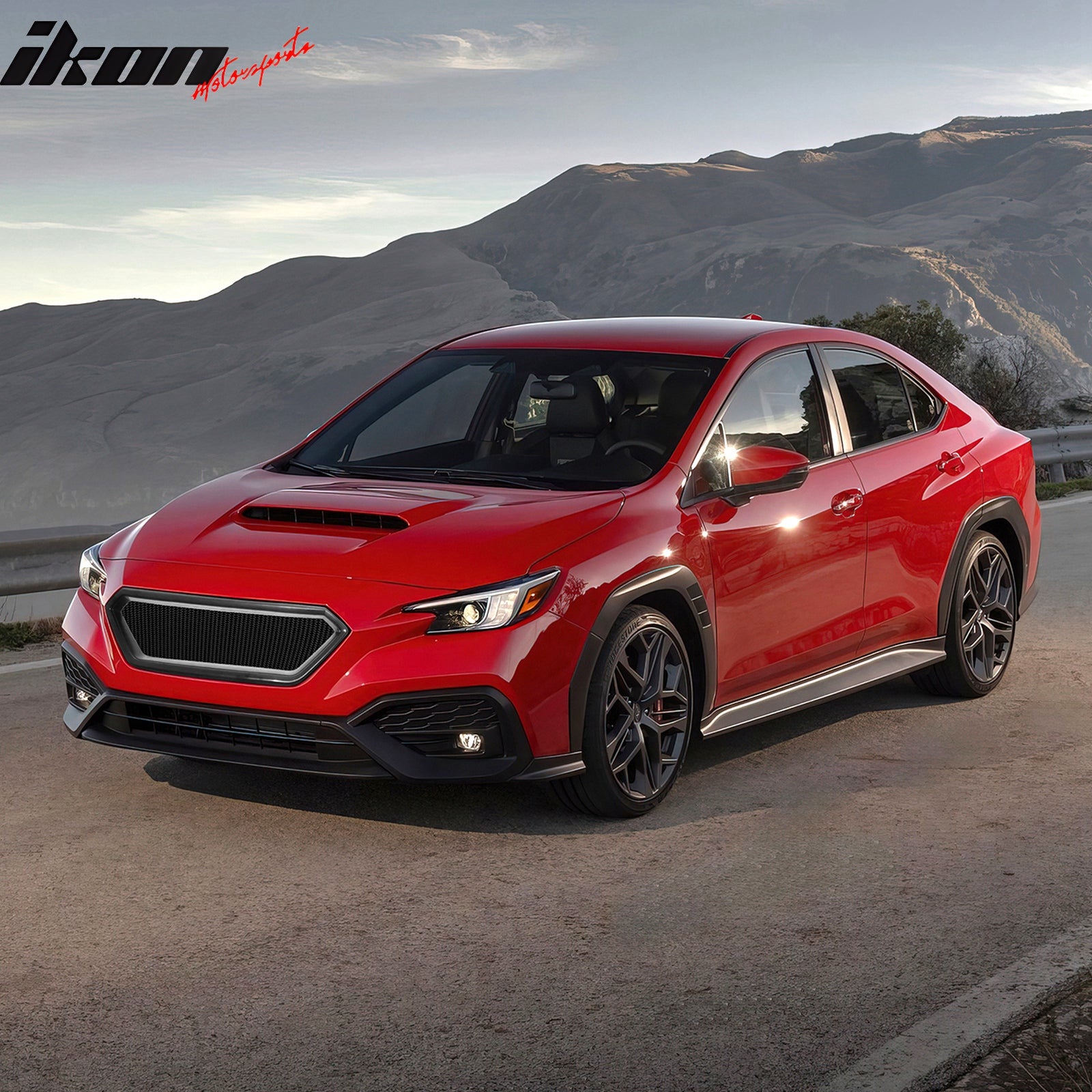 For 22-25 Subaru WRX Front Bumper Upper Grille Mesh Center Grill Cover Unpainted