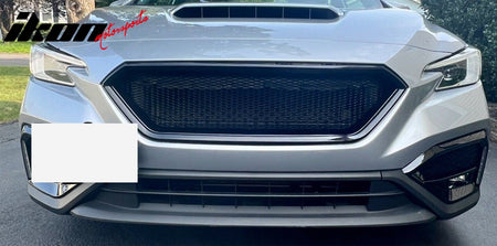 For 22-25 Subaru WRX Front Bumper Upper Grille Mesh Center Grill Cover Unpainted