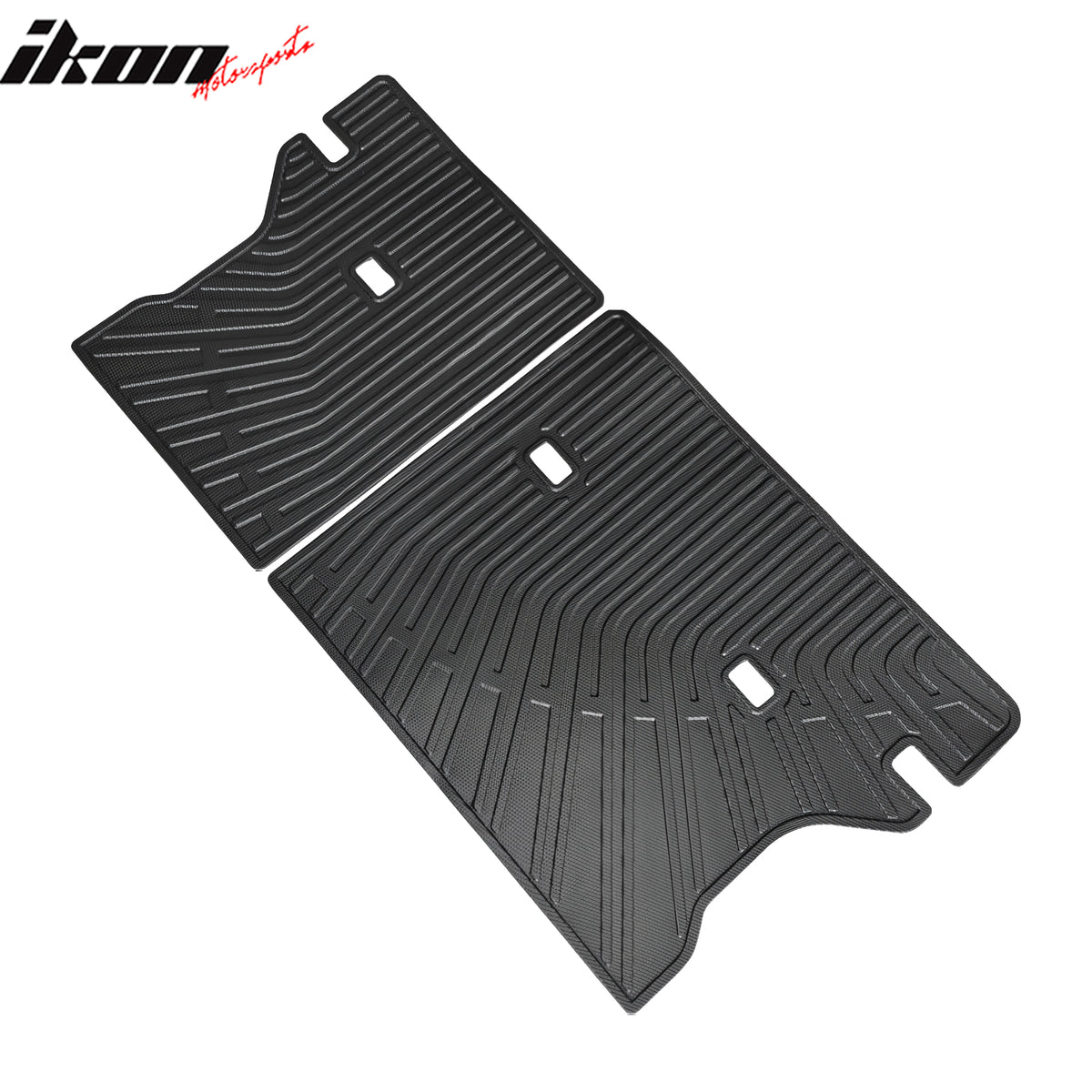 IKON MOTORSPORTS, Rear Seat Protector Backrest Cover Compatible with 2022-2026 Toyota Corolla Cross/Hybrid, Black TPE Waterproof Seat Back Liners Mat Pad Interior Accessories 2 Pieces