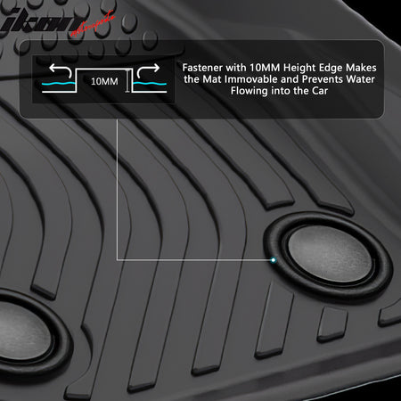 Fits 22-25 BMW G42 G87 M2 Floor Mats TPE Carpets 3D All Weather Front Rear Liner