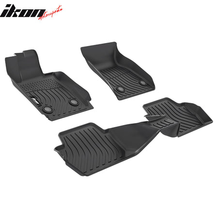 Fits 22-25 BMW G42 G87 M2 Floor Mats TPE Carpets 3D All Weather Front Rear Liner