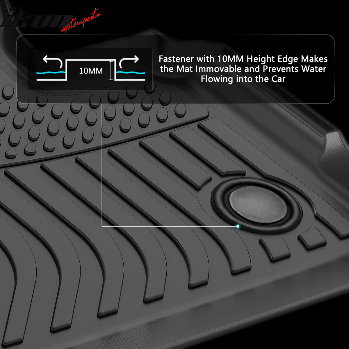 Fits 22-25 BMW I20 IX Floor Mats TPE Carpets 3D All Weather 1st 2nd Row Liner