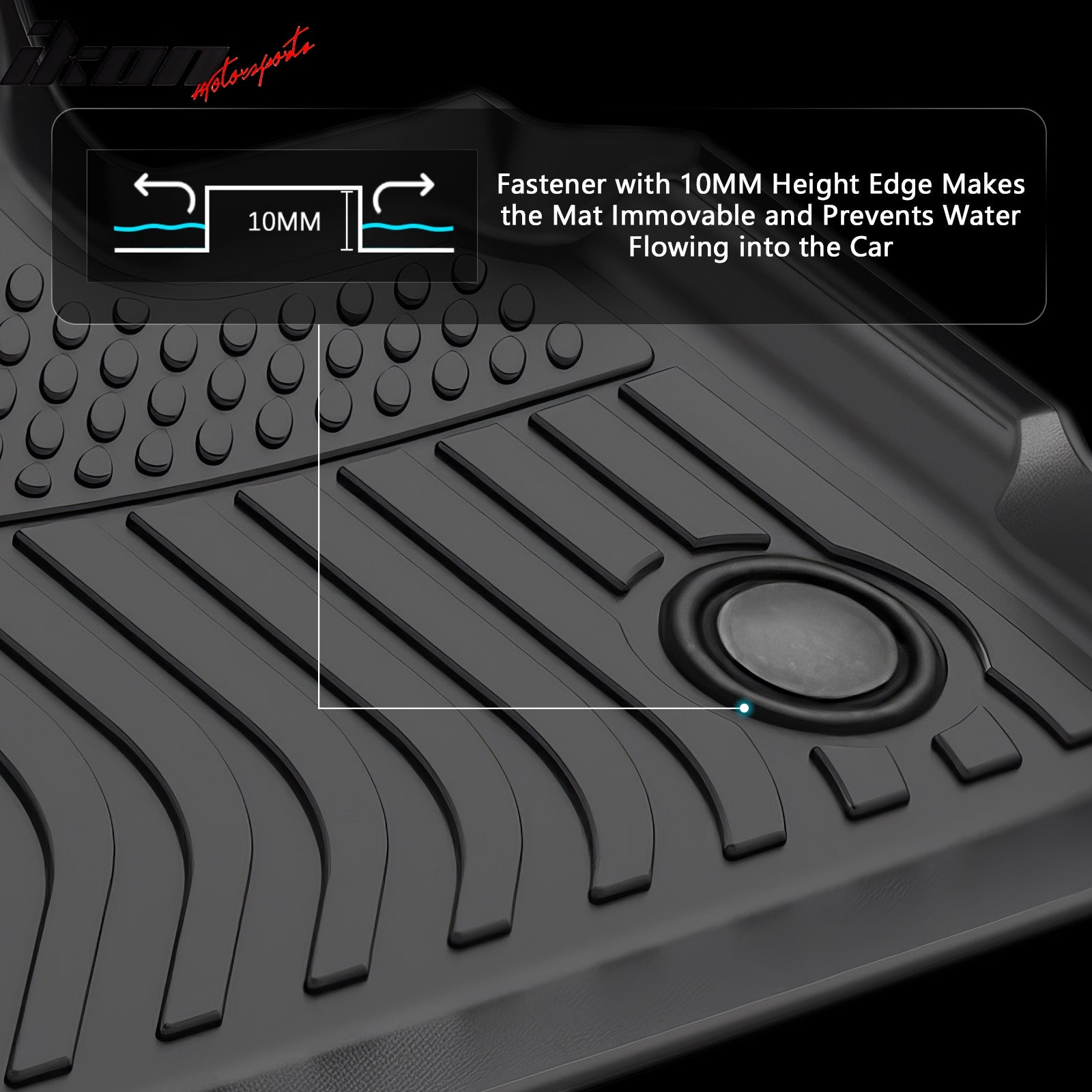 Fits 22-25 BMW I20 IX Floor Mats TPE Carpets 3D All Weather 1st 2nd Row Liner