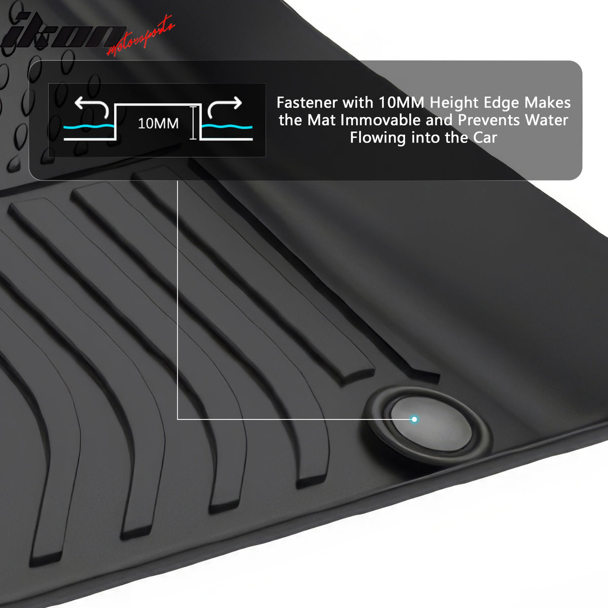 Fits 22-25 Benz V297 EQS Sedan W/O Rear MBUX Tablet 3D TPE Floor Mats Liners